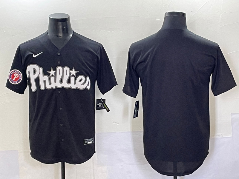 Men Philadelphia Phillies blank Black Seventh generation Joint Name Nike MLB 2025 Jersey style 3
